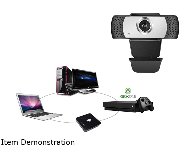 Anivia 1080p HD Webcam W8, USB Desktop Laptop Camera, Mini Plug and Play Video Calling Computer Camera, Built-in Mic, Flexible Rotatable Clip