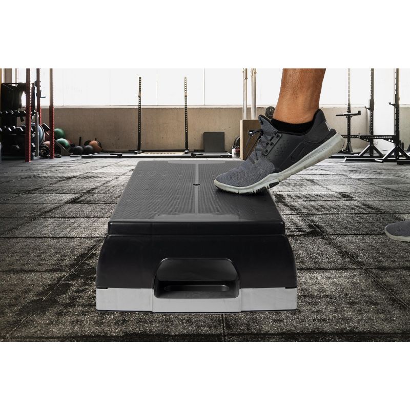 Mind Reader Black Anti-Slip Fitness Stepper