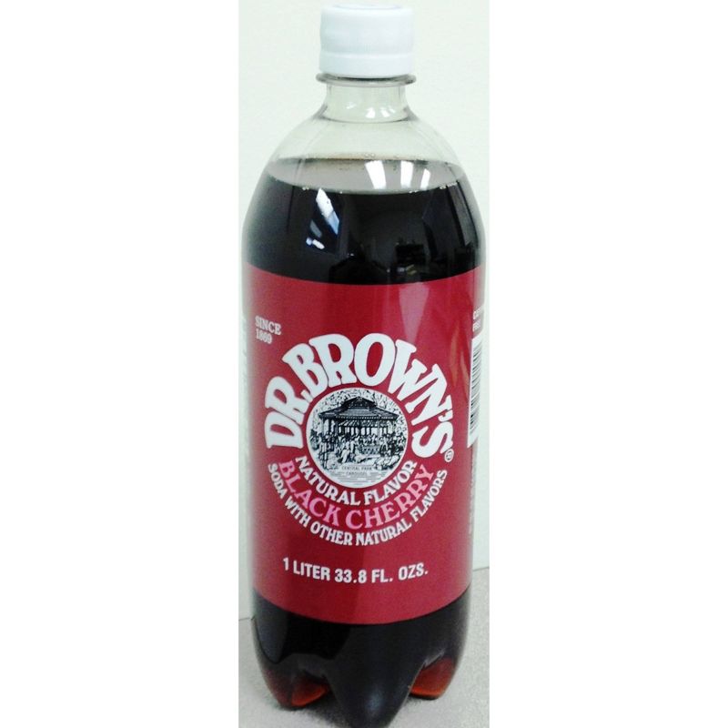 Dr. Brown's Naturally Flavored Black Cherry Soda 33.8oz