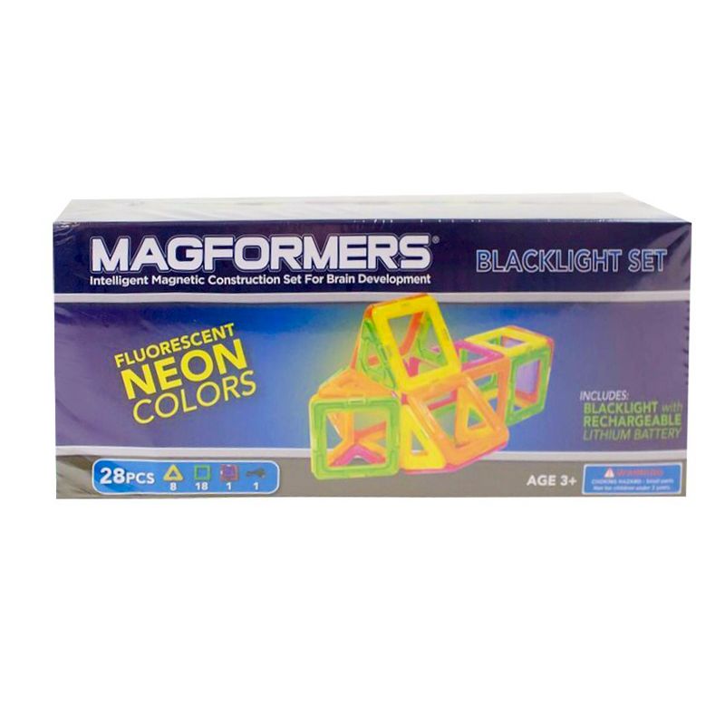 Magformers Neon 28 PC Blacklight Set