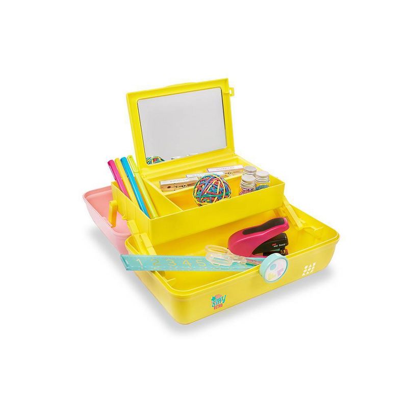 Caboodles On The Go Girl Cosmetic Bag - Pink and Yelllow