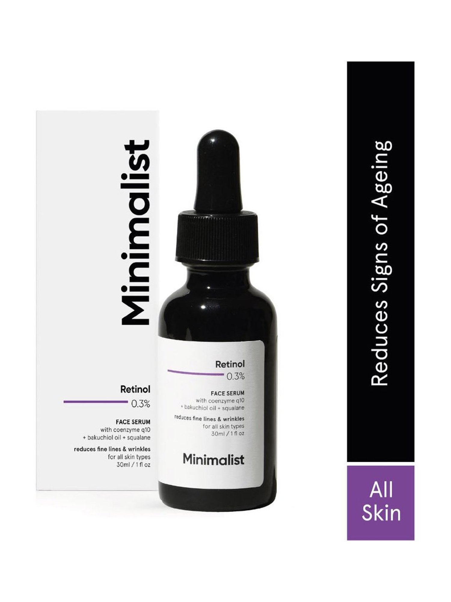 Minimalist 0.3% Retinol Face Serum Q10 - 30 ml