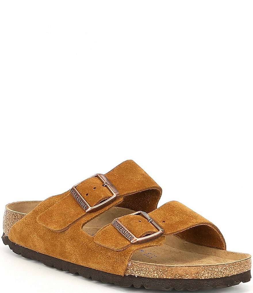 Birkenstock Women's Arizona Suede Dual Adjustable Buckle Strap Sandals