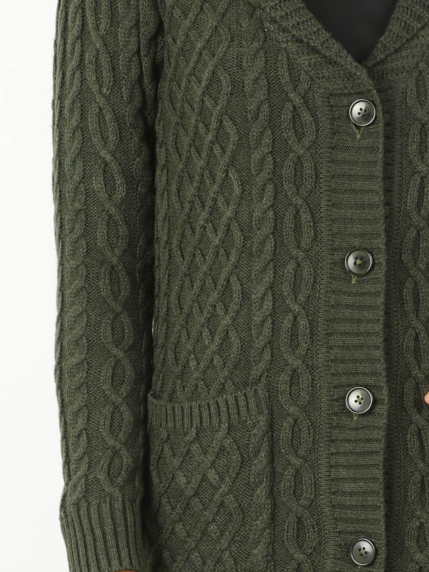 Mustard Olive Cardigan