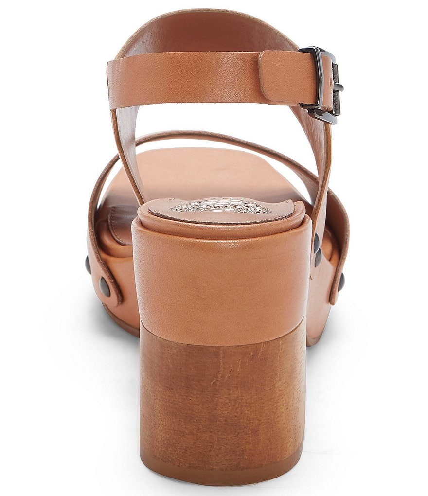 Vince Camuto Mareza 2 Studded Leather Platform Block Heel Sandals