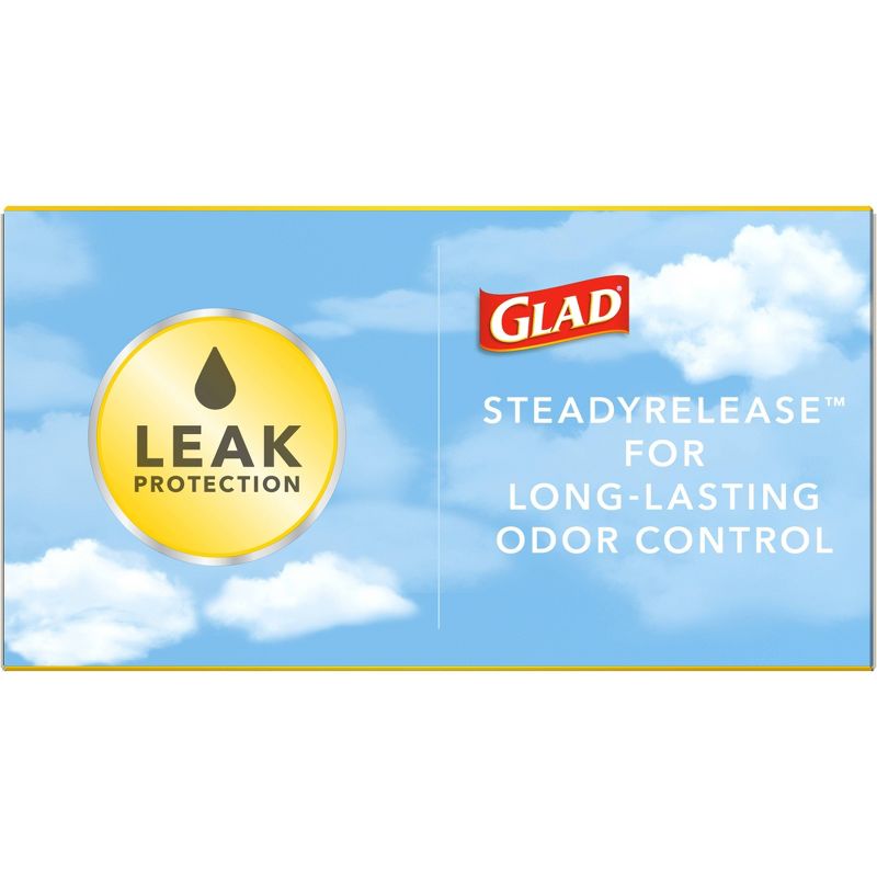 Glad Tall Kitchen Drawstring Trash Bags OdorShield 13 Gallon Febreze Fresh Clean - Gray - Bundle