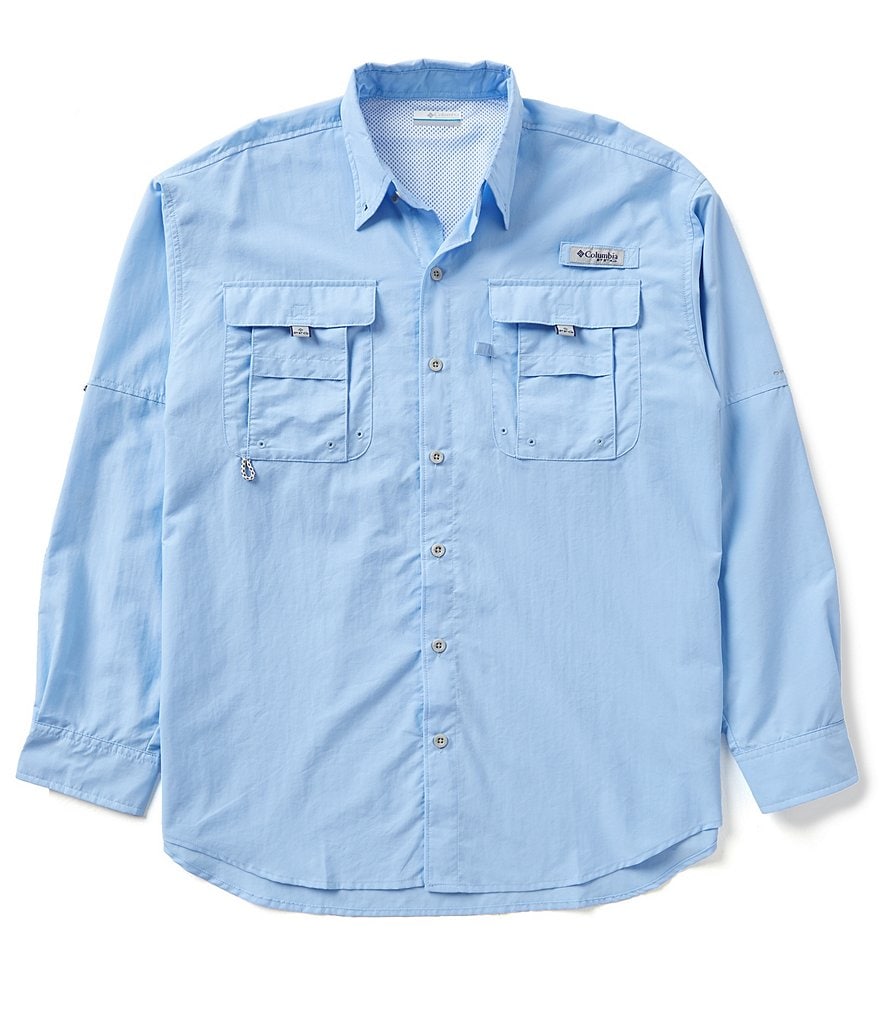 Columbia PFG Bahama II Omni-Shade Long-Sleeve Solid Shirt