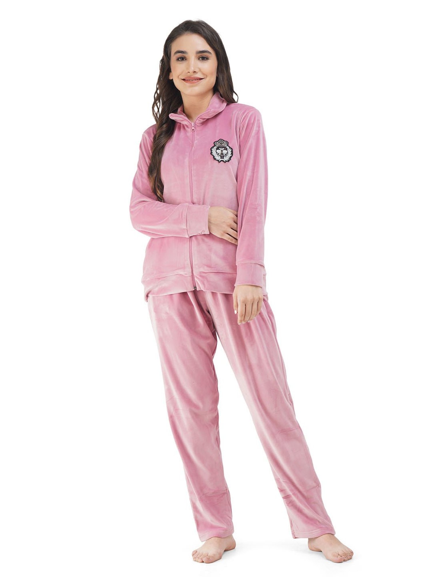 KOI SLEEPWEAR Light Pink Sweatshirt With Pyjamas