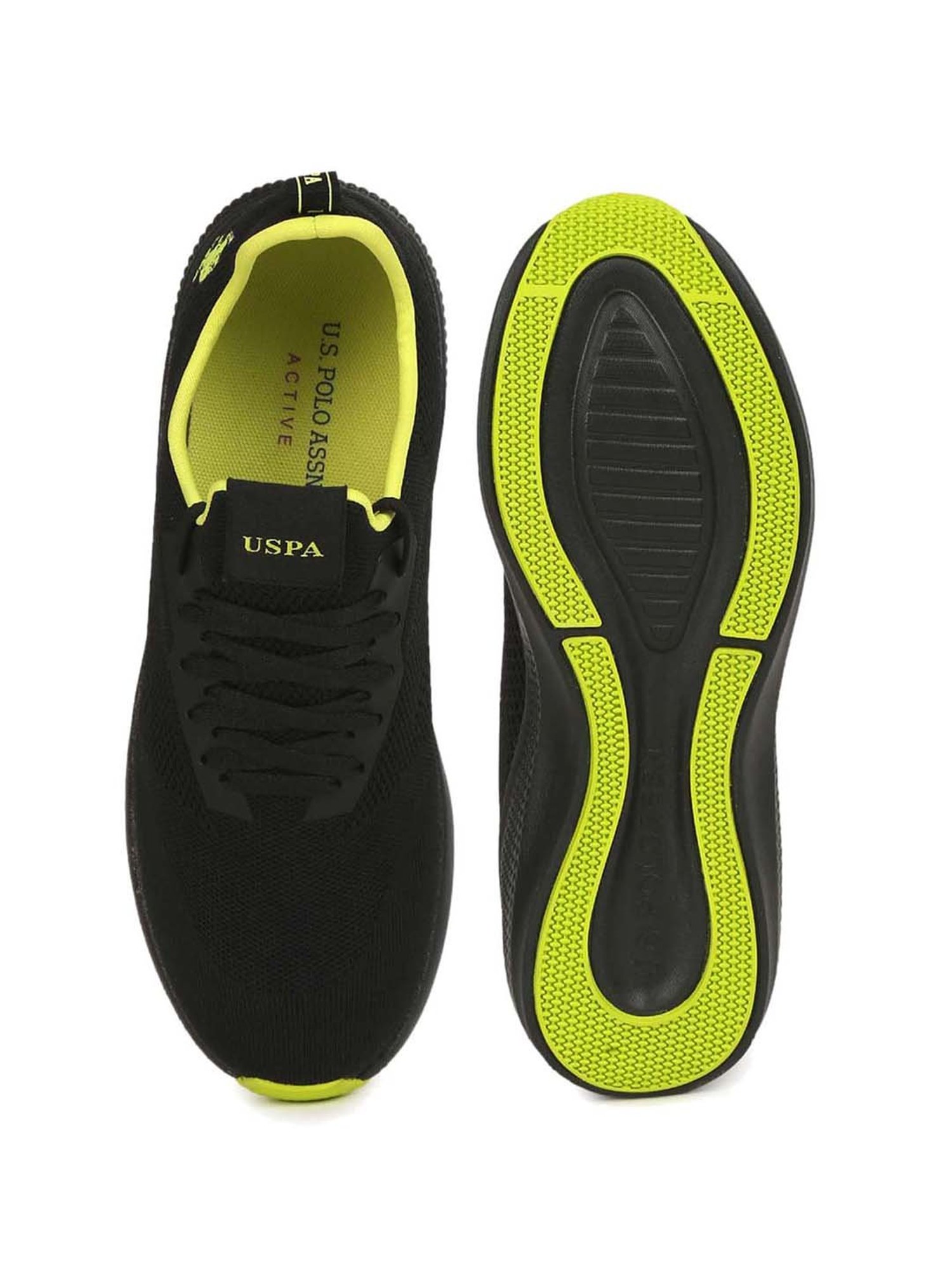 U.S. Polo Assn. Men's Lebron 2.0 Black Casual Sneakers