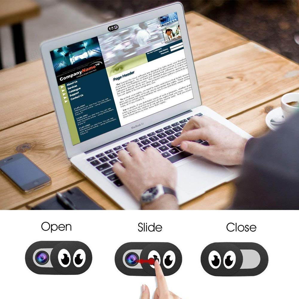 Webcam Cover, Laptop Camera Cover Slide (6Pack),Camera Privacy Cover Ultra-Thin Camera Blocker for Laptop Computer MacBook PC Echo Spot Tablet Smartphone iPad pro iMac,Protect Your Privacy