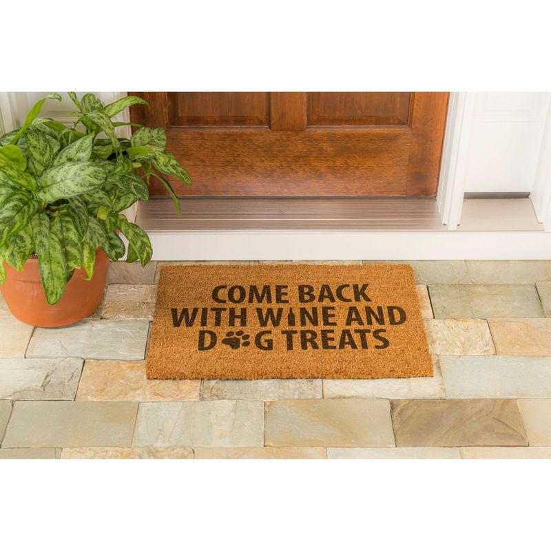 1'6"x2'6" Small Hello Door Mat Black - Threshold™
