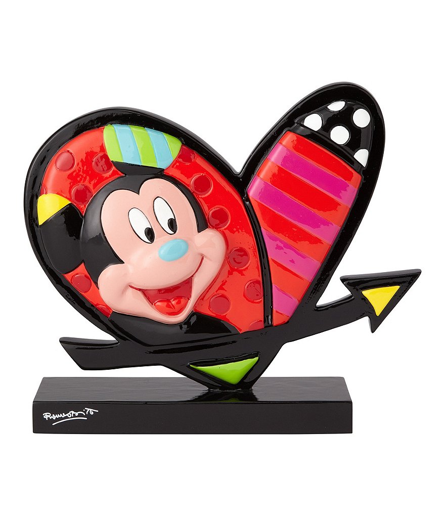 Disney by Britto Mickey and Minnie Mouse Heart Figurine