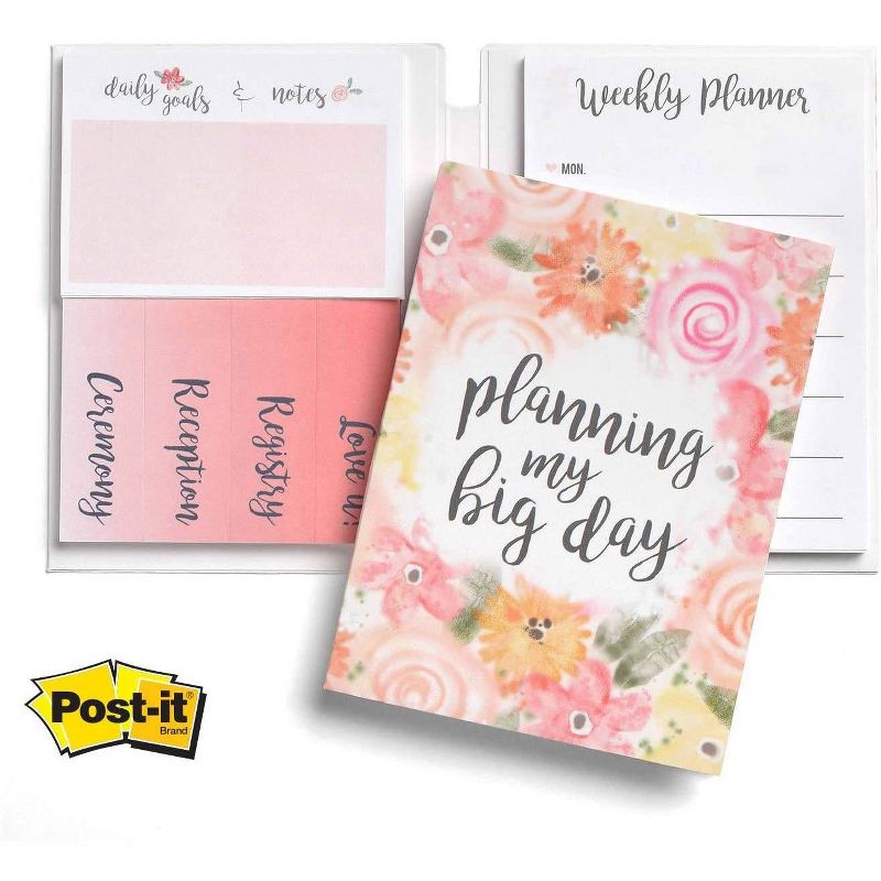 Undated Post-it Floral Note Wedding Planner - Canopy Street