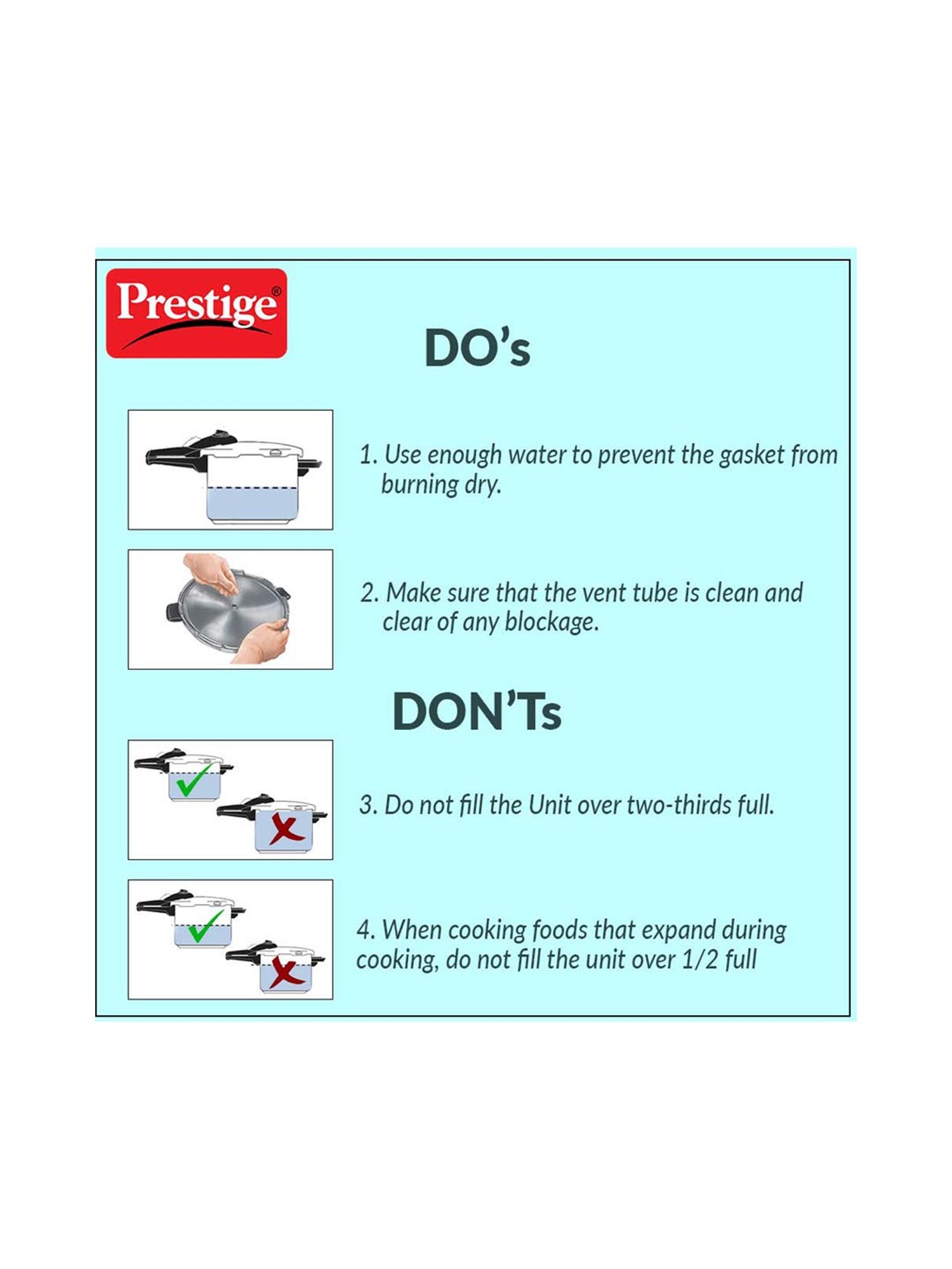 Prestige Popular Silver Aluminium Pressure Cooker (3 L) - Set of 1