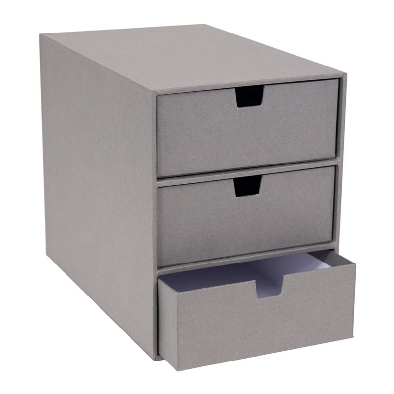 Ingrid 3-Drawer Supply Chest Gray - Bigso Box of Sweden