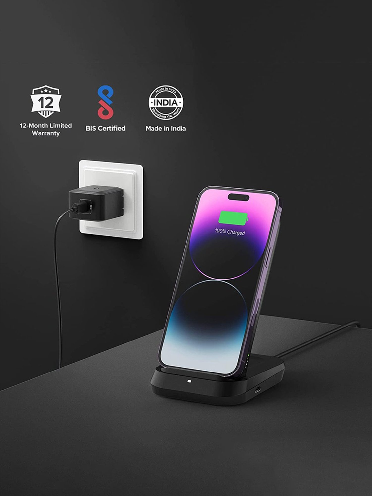 Spigen 5in1 10000 mAh Wireless Power Bank with USB-C Dual Charging Dock (Black)