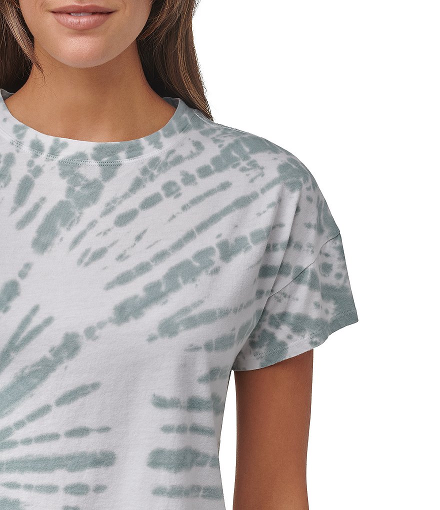 Marc New York Short Sleeve Crew Neck Boxy Tie Dye Tee