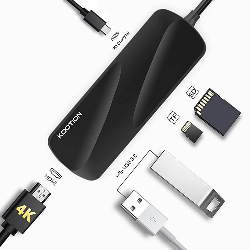USB C Hub 6in1 USBC Hub for Laptop with 4K HDMI Adapter 2 x USB 30 Ports SDTF Card Reader PD Charging Port Portable TypeC USB Converter for MacBook ProAir XPS ChromeBook etc