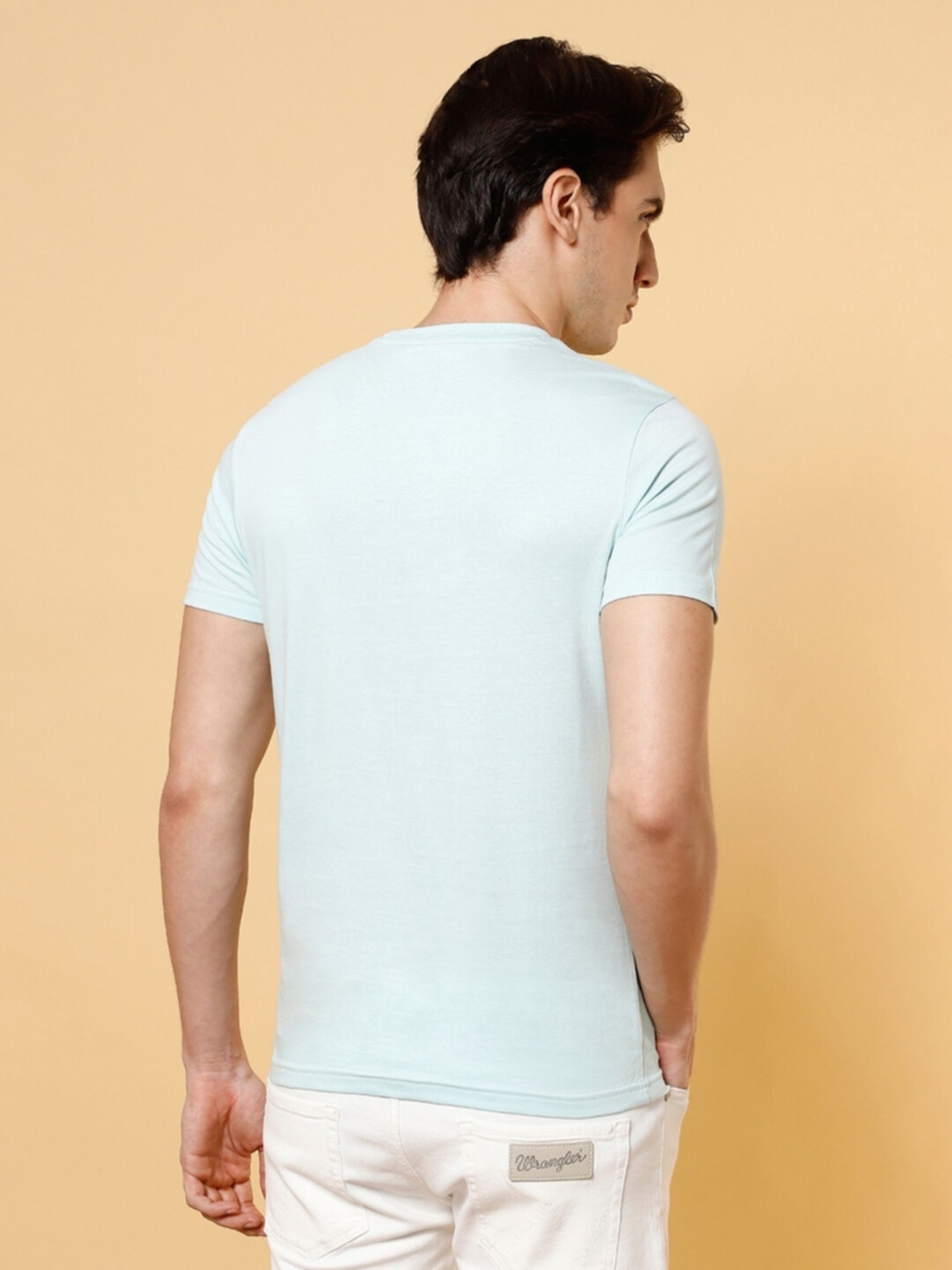 Wrangler Icy Morn Cotton Regular Fit Printed T-Shirt