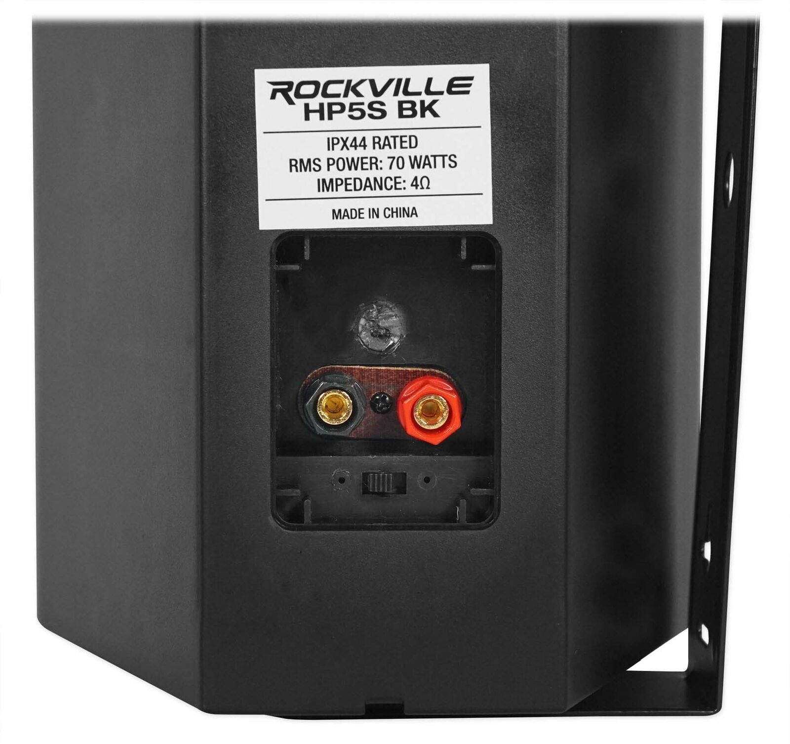 10 Rockville HP5S Black 5.25" Outdoor/Indoor Home Theater Patio Swivel Speakers