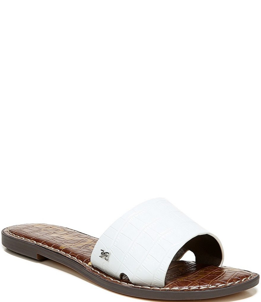 Sam Edelman Genesis Croc Embossed Sandals