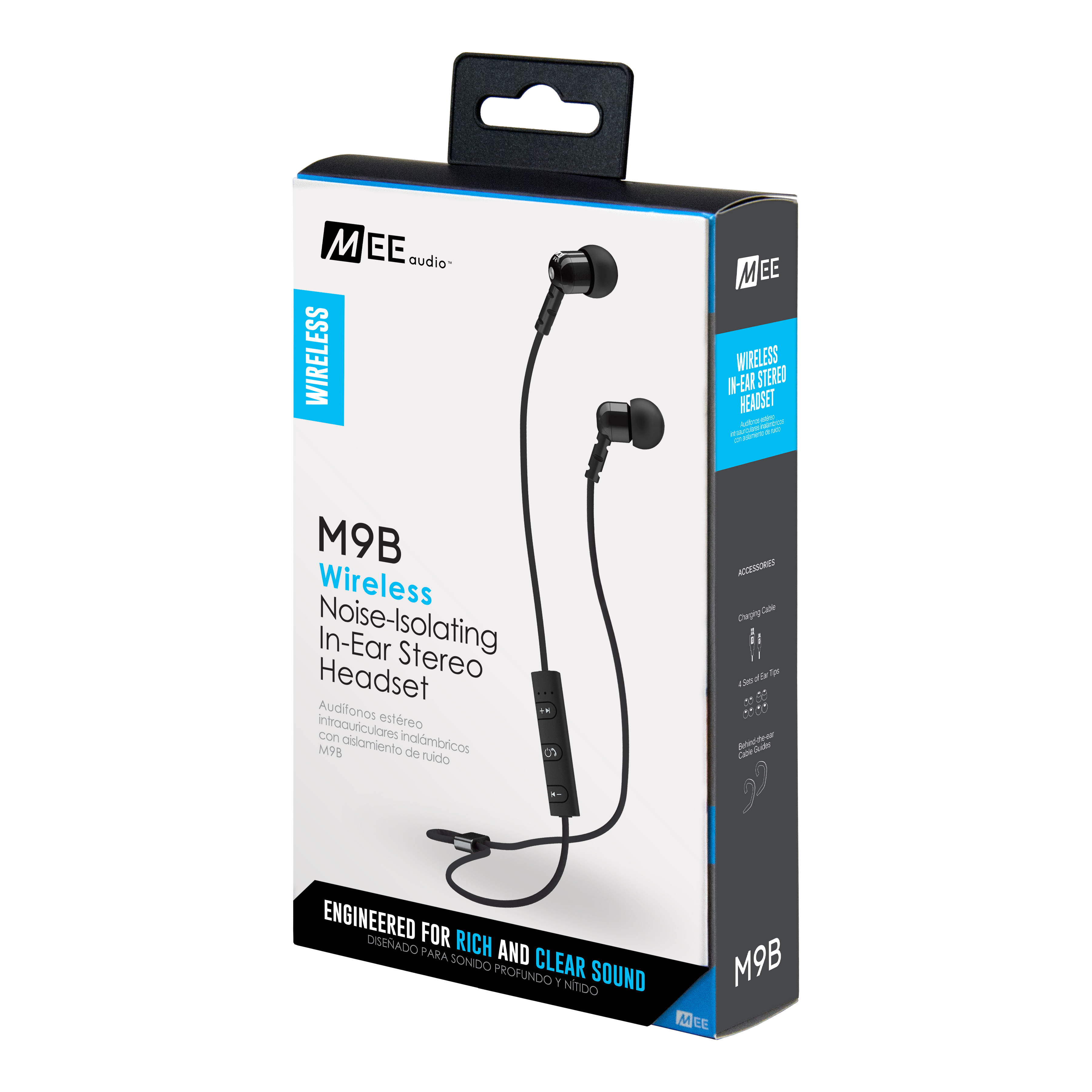 MEE audio M9B Bluetooth Wireless Noise-Isolating In-Ear Stereo Headset