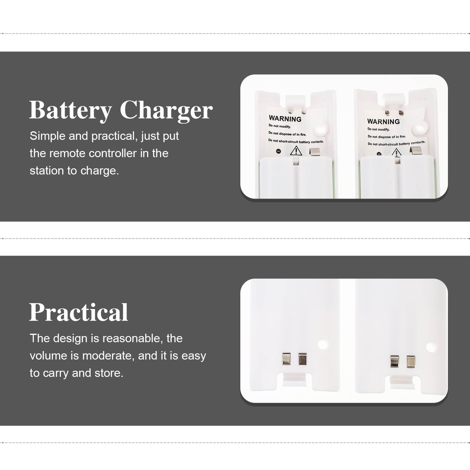 1 Set Professional Durable Battery Adapter Battery Charger 4 Slots Battery Socket