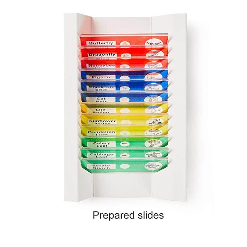 Spare Parts of : 12 Prepared Slides, 20 Spare Stickers.