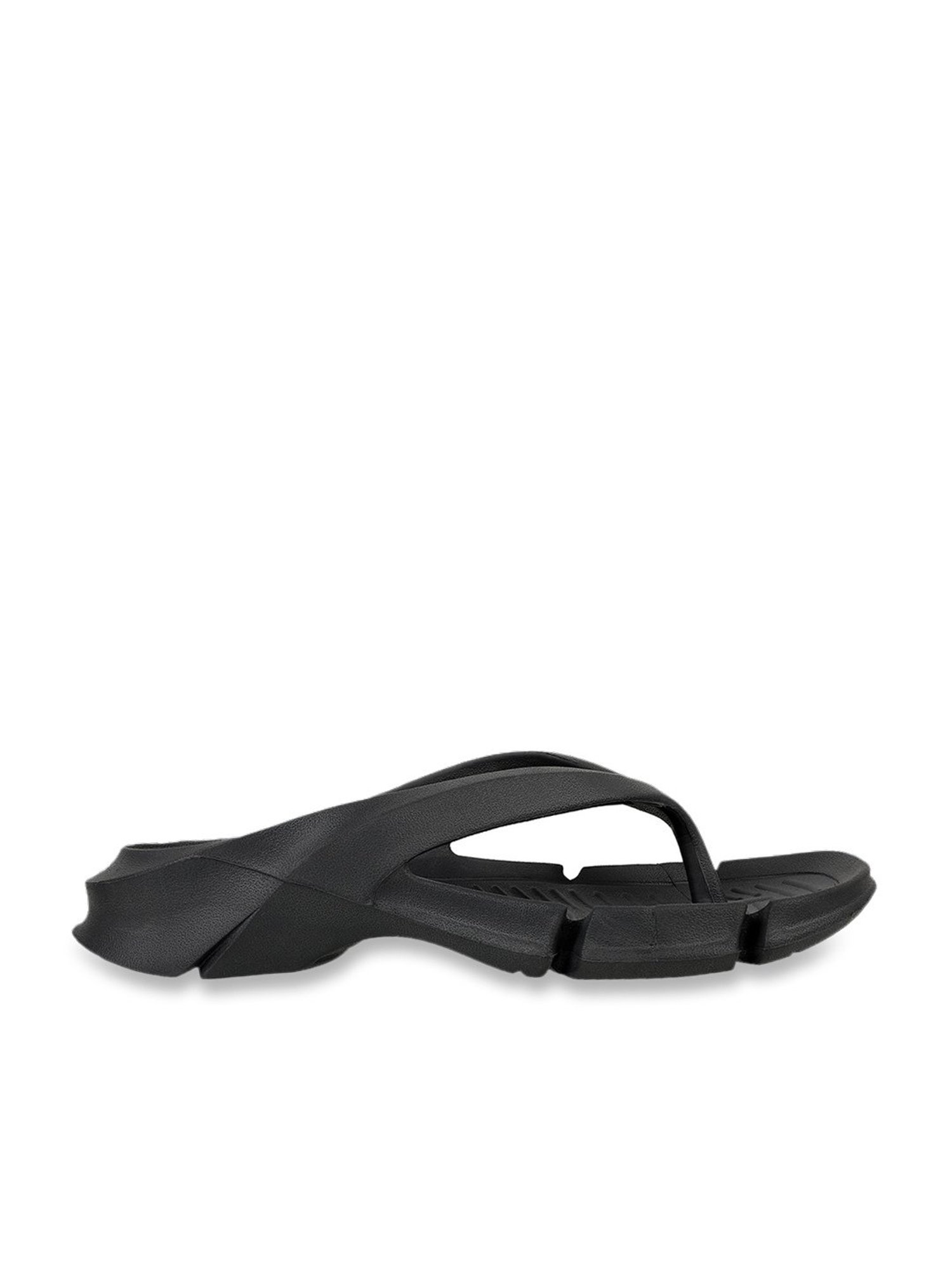 Carlton London Men's Charcoal Grey Flip Flops
