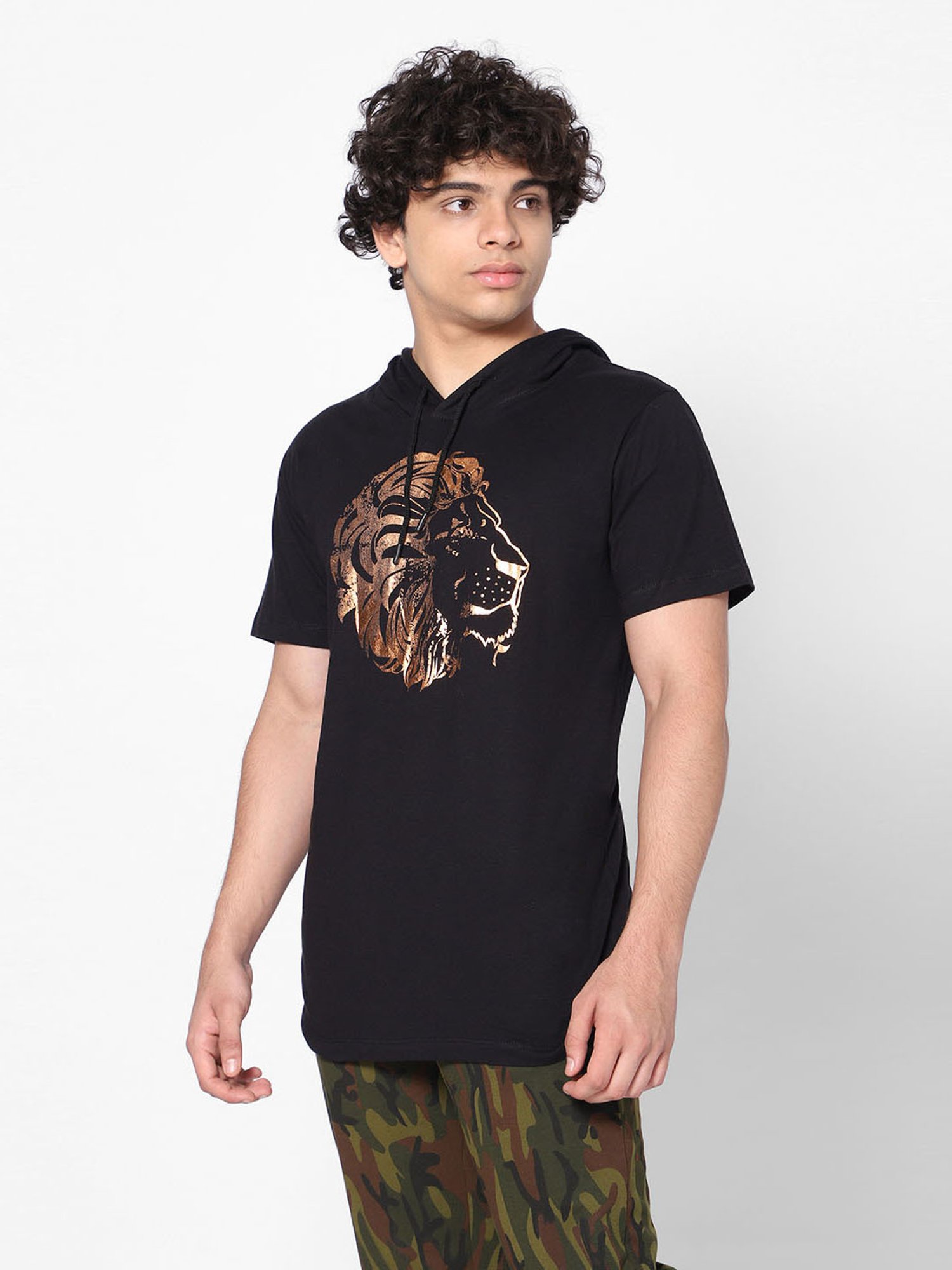 TeenTrums Boys Black Printed Sweatshirt