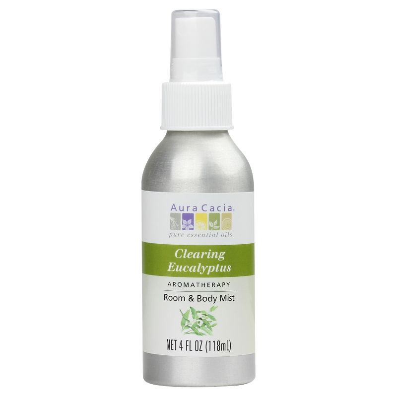Aura Cacia Clearing Eucalyptus Aromatherapy Room & Women's Body Mist - 4oz