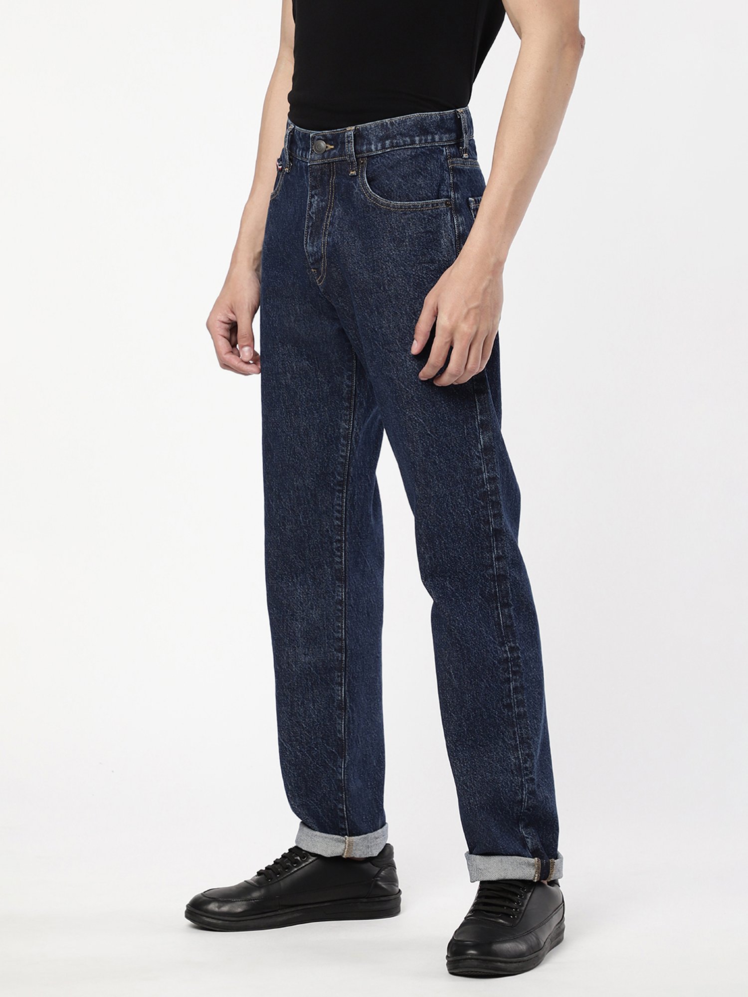 Passion Blue Regular Fit Lightly Washed Jeans