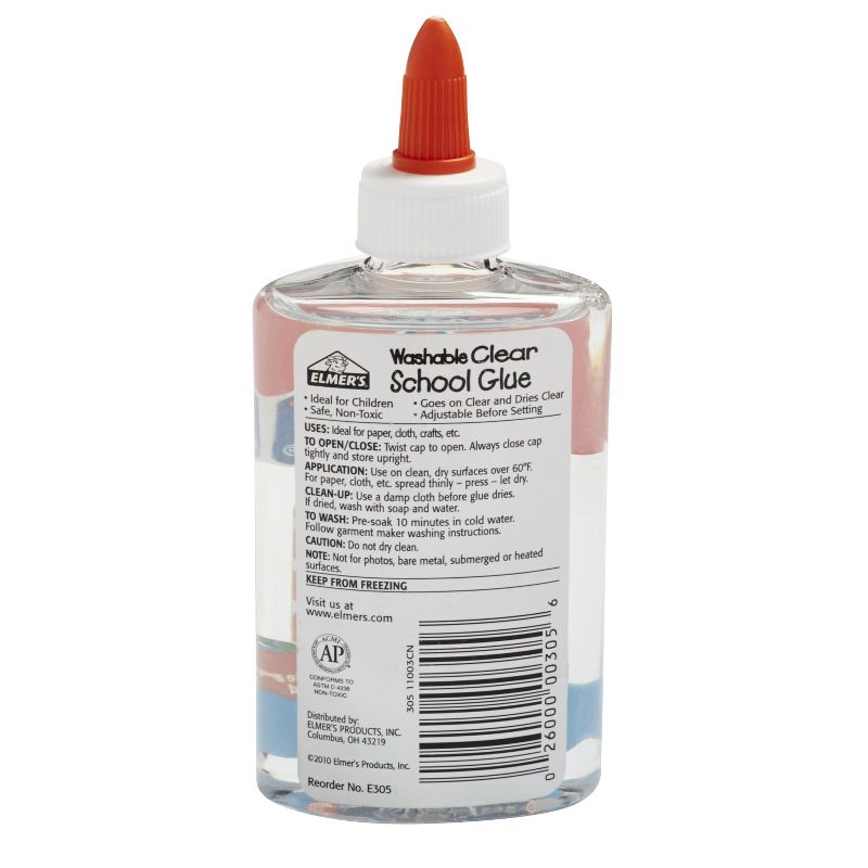 Elmer's 5oz Clear School Glue Washable