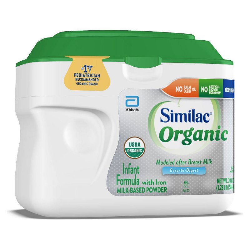 Similac Organic Non-GMO Infant Formula with Iron Powder - 20.6oz