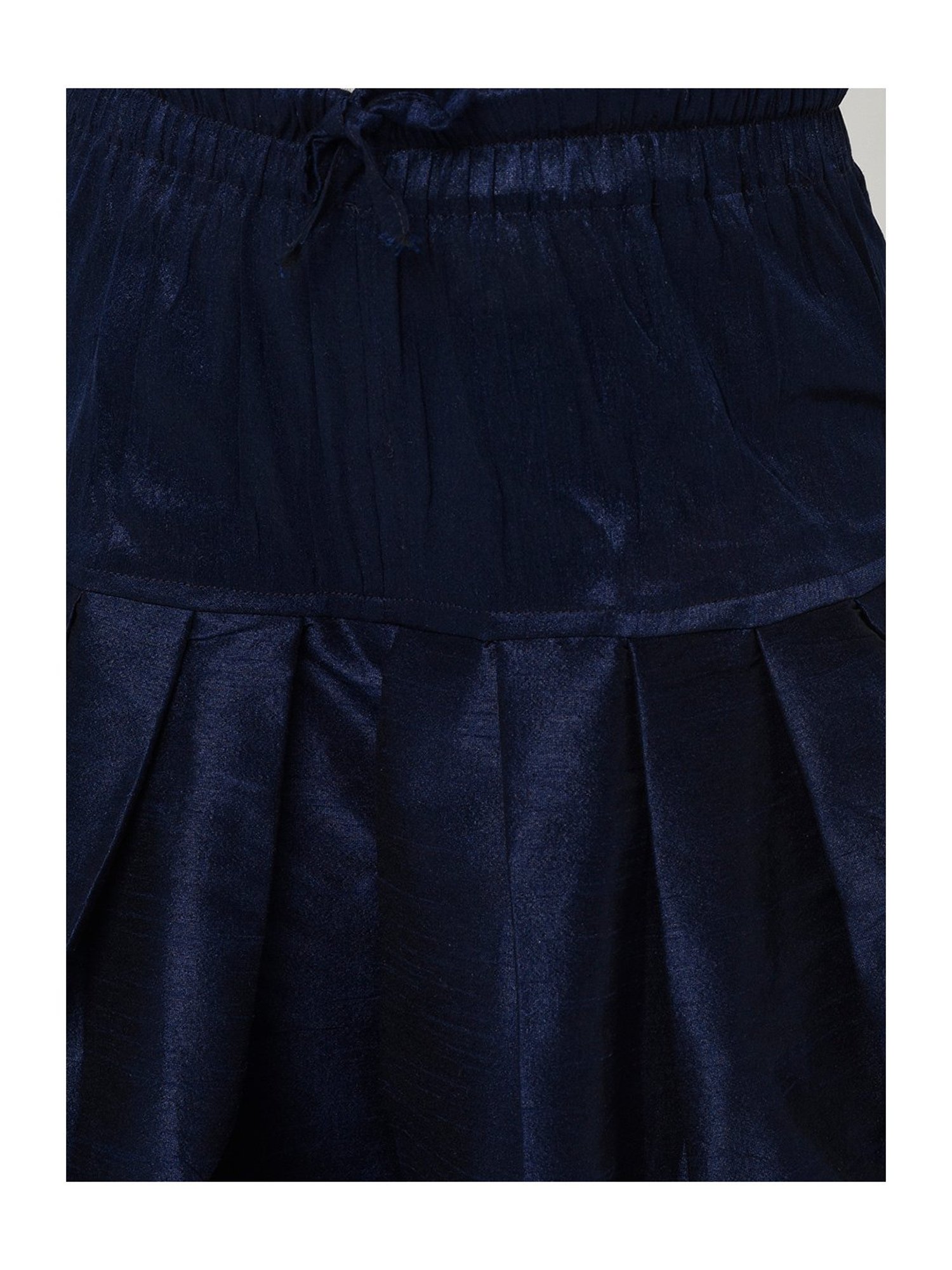 Deyann Kids Blue Solid Full Sleeves Kurta with Patiala