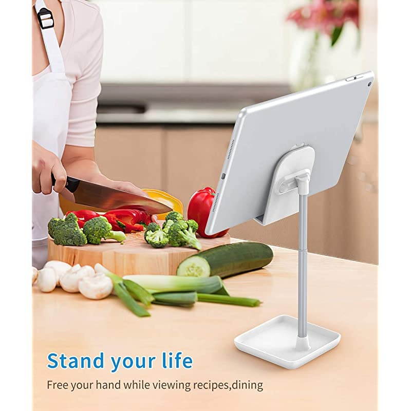 Cell Phone Stand Height Angle Adjustable Phone Stand Desktop Sturdy Aluminum Metal Phone HolderCompatible with iPhoneiPadKindleMobile PhoneTablet413in