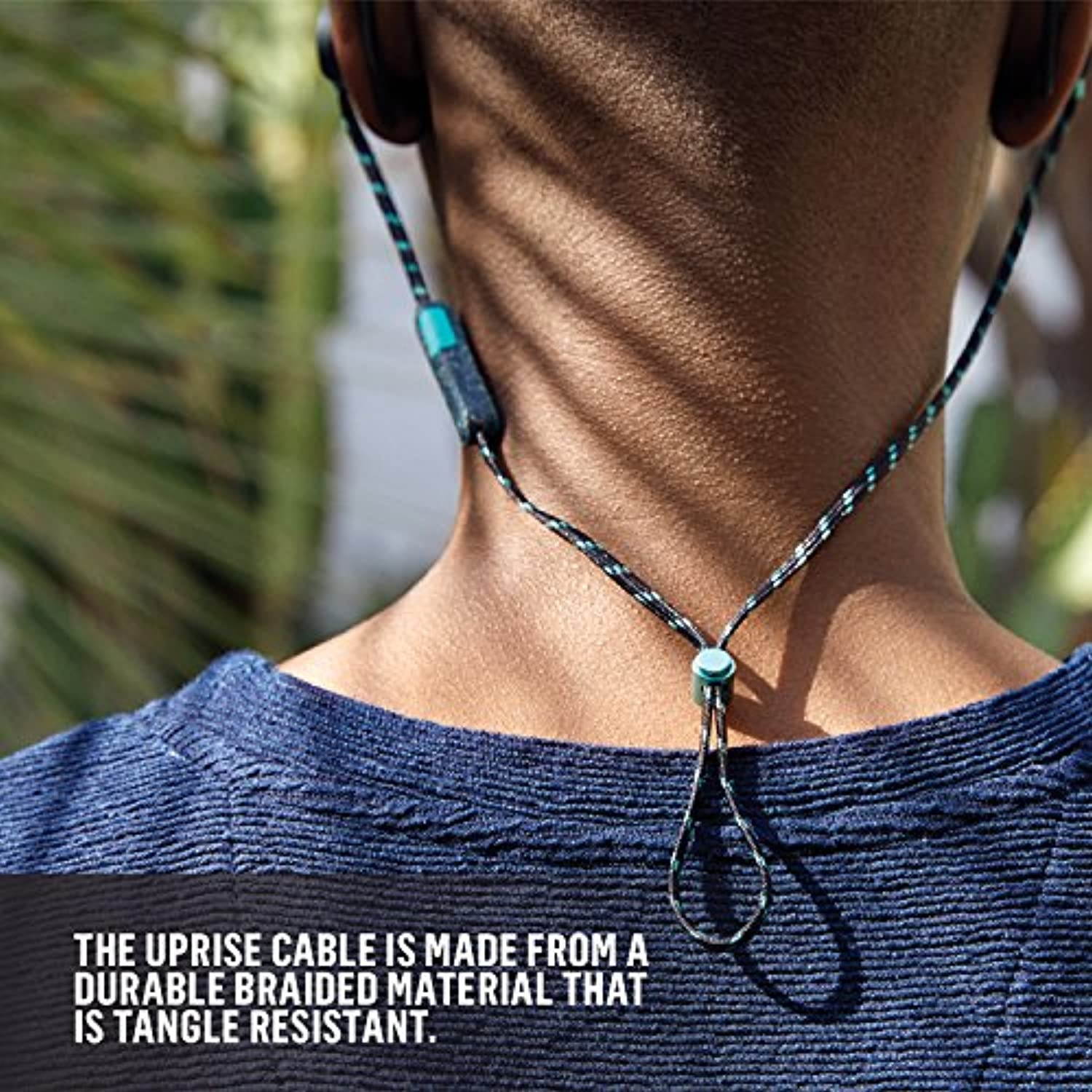 House of Marley, Uprise In-Ear Headphones 8-hour Battery Life, Sweat-Proof  and  Weather Resistant , IPX5 Rated, Customizable Fit, Microphone  and  3-Button Controls, Tangle-Free Braided Ca (EM-FE063)