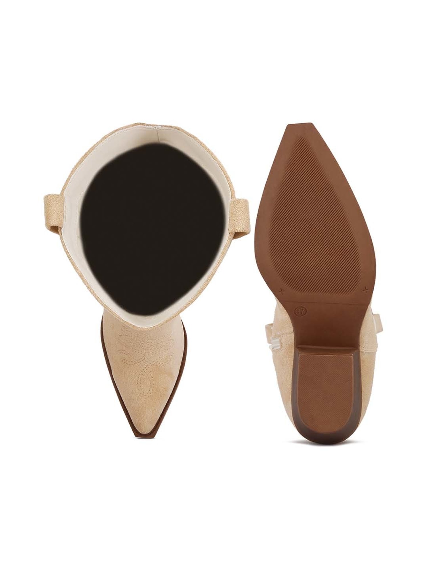 London Rag Women's Beige Cowboy Boots