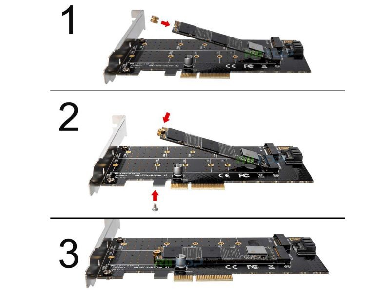 Add on Cards USB 3.1 Dual 10Gbps 2x Type-C Ports PCI Express Controller Riser Card Expansion Adapter for Mac Pro Windows Miner