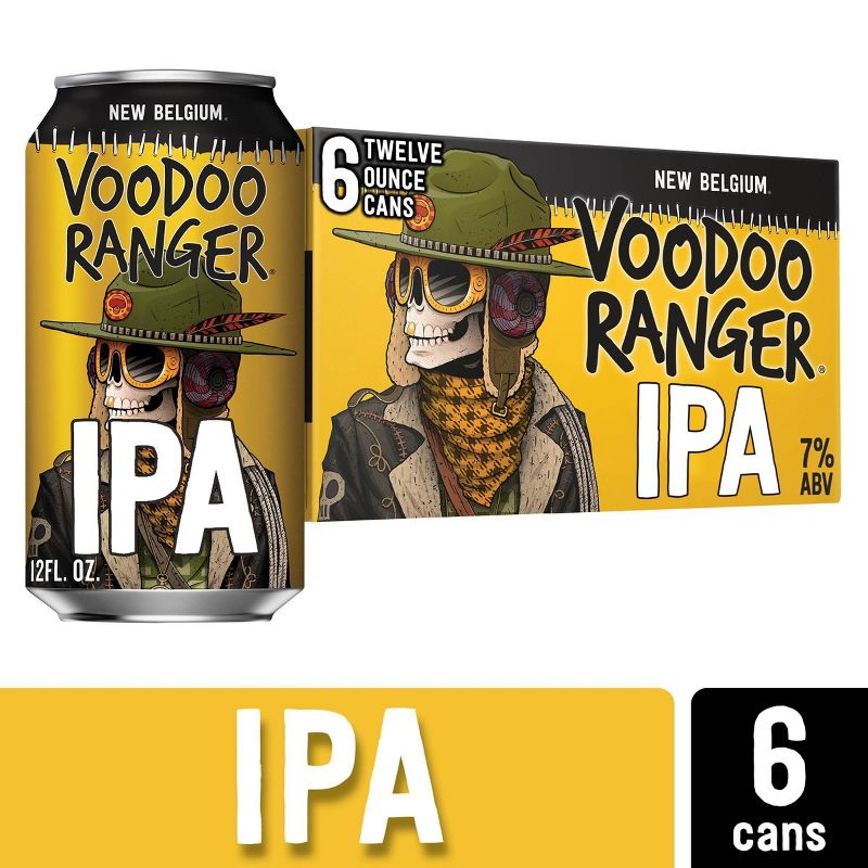 New Belgium Voodoo Ranger IPA Beer - 6pk/12 fl oz Cans