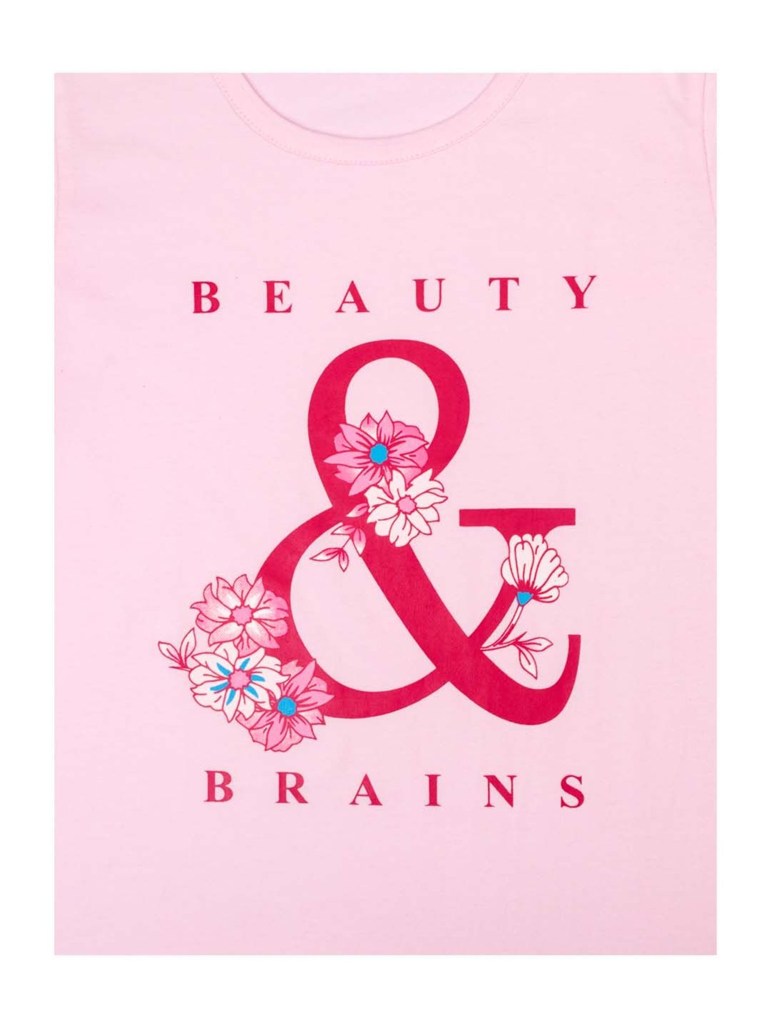 Todd N Teen Kids Pista Green & Soft Pink Cotton Printed T-Shirt & Pyjamas - Pack of 2