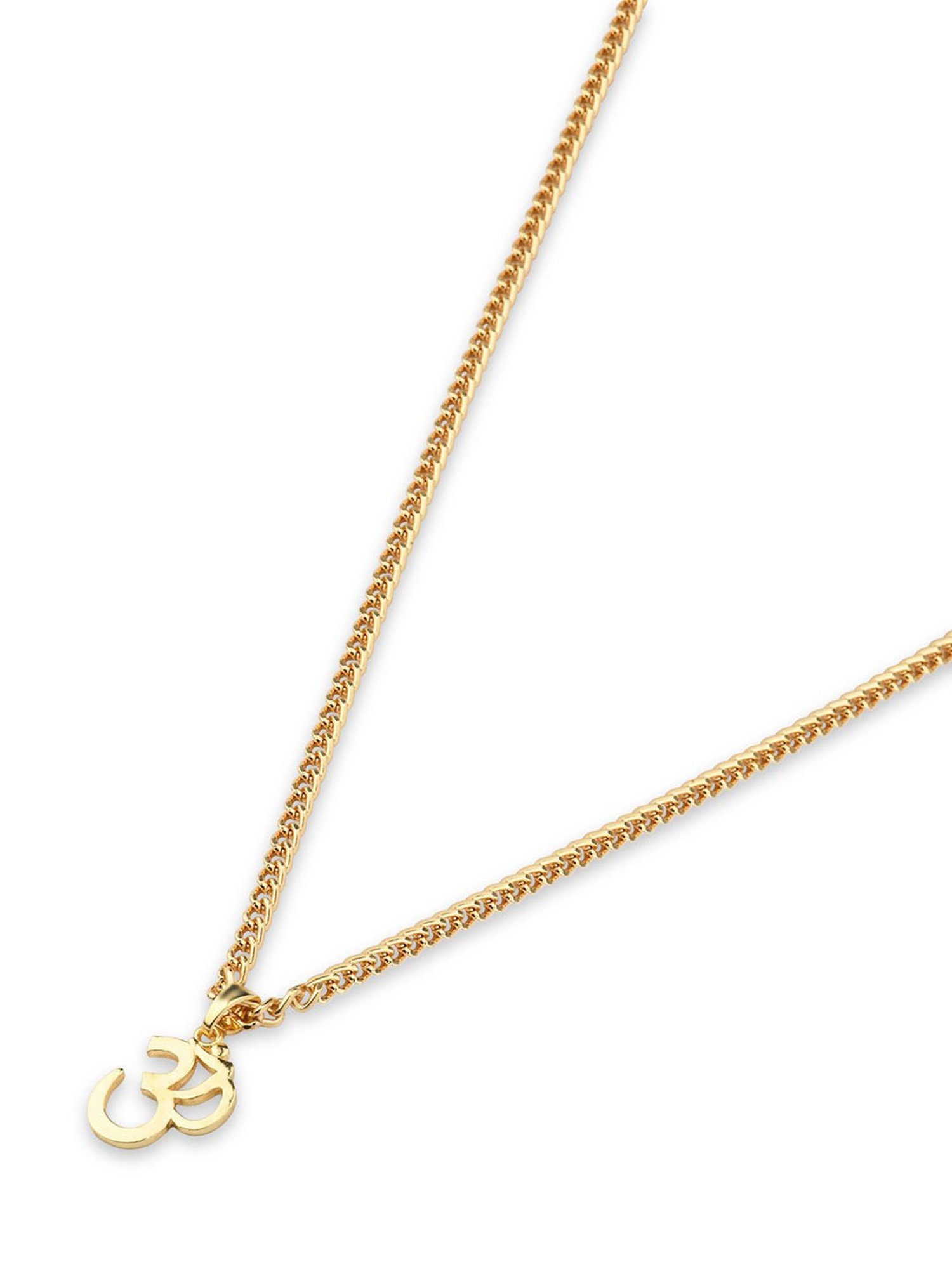 The Bro Code Gold-Plated OM Pendant Necklace for Men