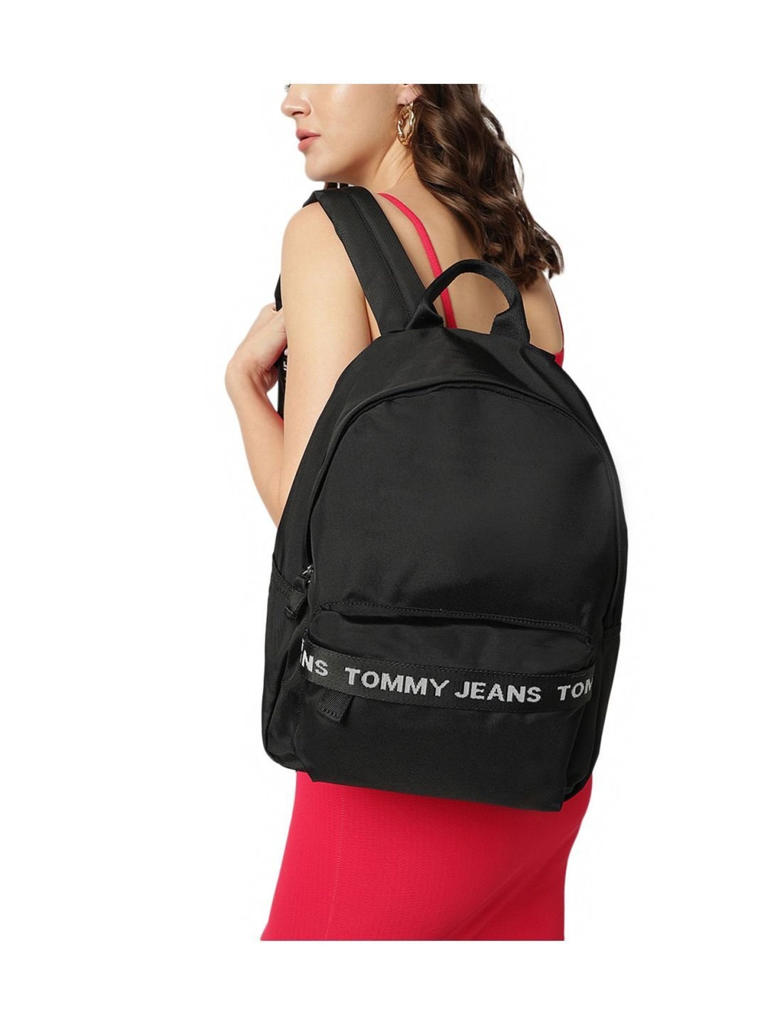 TOMMY HILFIGER Black Medium Backpack