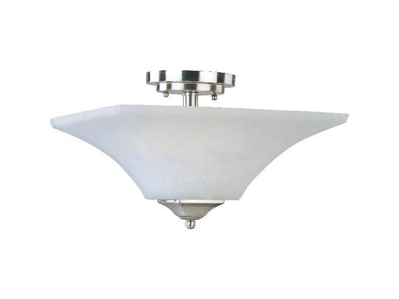 9" Aurora 2-Light Semi-Flush Mount Satin Nickel - Maxim