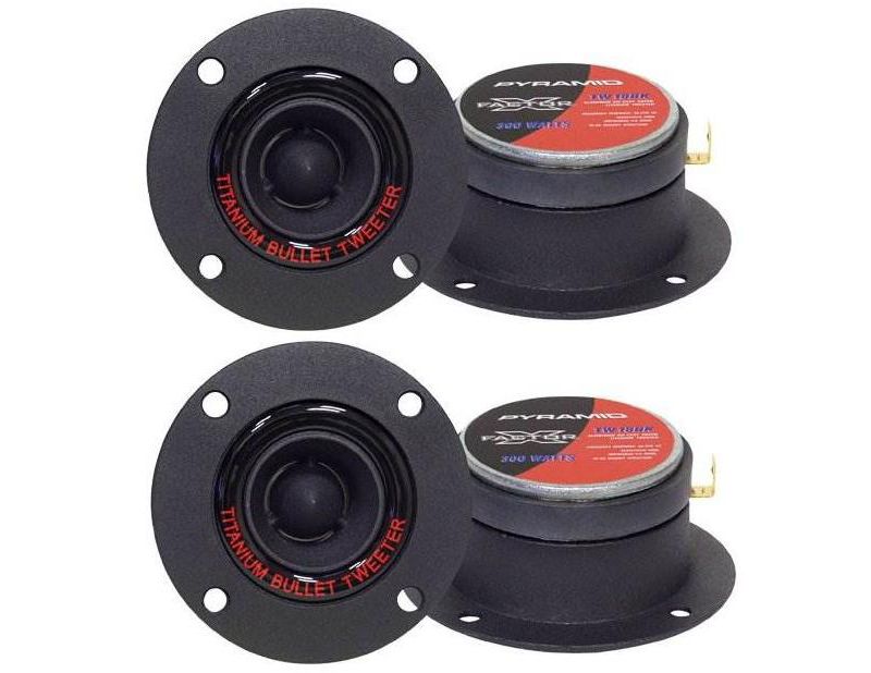 Pyramid Pro TW18BK 3.25" 600W Car Titanium Super Car/Home DJ Horns/Tweeters (4)