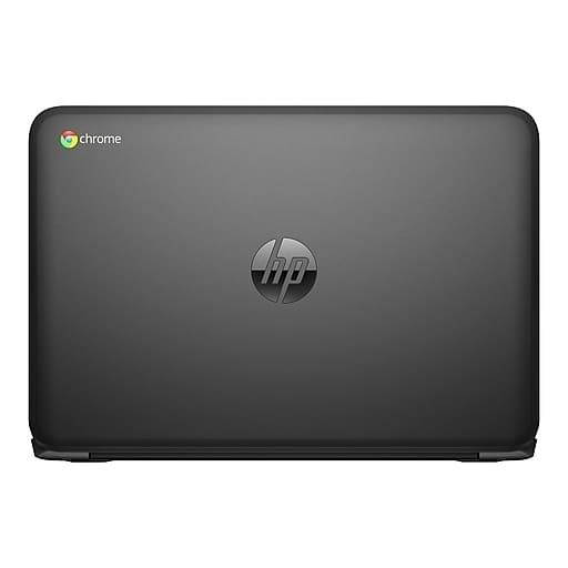 HP Chromebook 1FX82UT#ABA Intel Celeron N3060 X2 2.48GHz 4GB 16GB SSD 11.6", Black