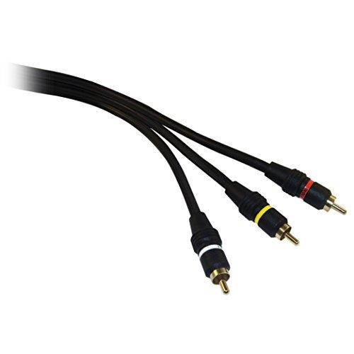 CableWholesale 10R2-03106 High Quality RCA Audio, Video Cable, 3 RCA Male, Gold-plated Connectors, 6 foot