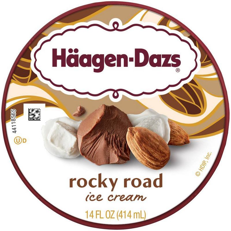 Haagen-Dazs Rocky Road Ice Cream - 14 floz