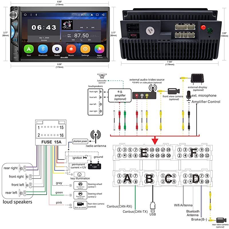 BEARCAT 880 CB Radio with 40 Channels and Large EasytoRead 7Color LCD Display with Backlighting Backlit Control KnobsButtons NOAA Weather Alert PACB Switch and Wireless Mic Compatible