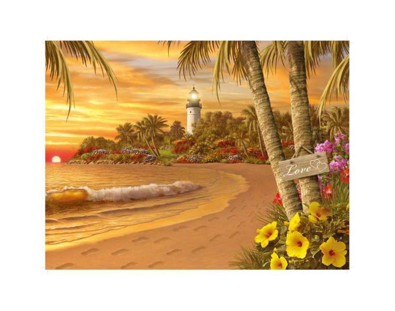 Ravensburger Beautiful Beaches: Sunset in the Sand Jigsaw Puzzle - 500pc